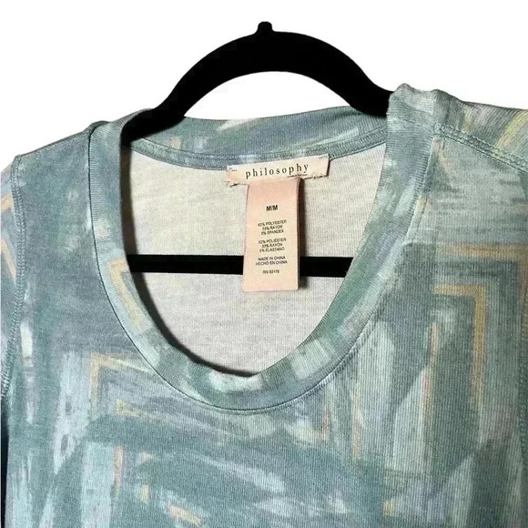 Philosophy Tunic Women’s Arrow Graphic Top Size Medium - Picture 5 of 7